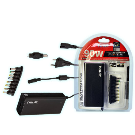 CARGADOR UNIVERSAL P/NOTEBOOK HAVIT HV-N90W