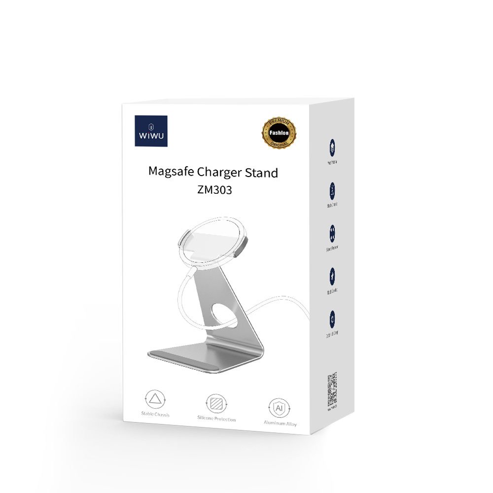 Soporte para Cargador Magsafe WiWU ZM303 - PLATA