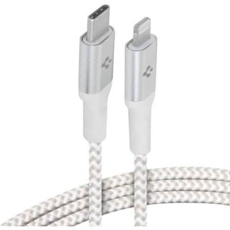 Cable Spigen USB-C A Lightning PB2101 1,2M - Blanco