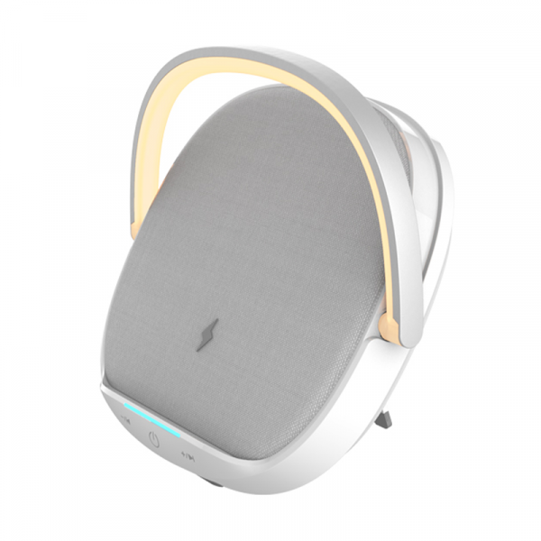 WiWU 3 en 1 Speaker, Lámpara De Escritorio y Carga Inalámbrica 15W