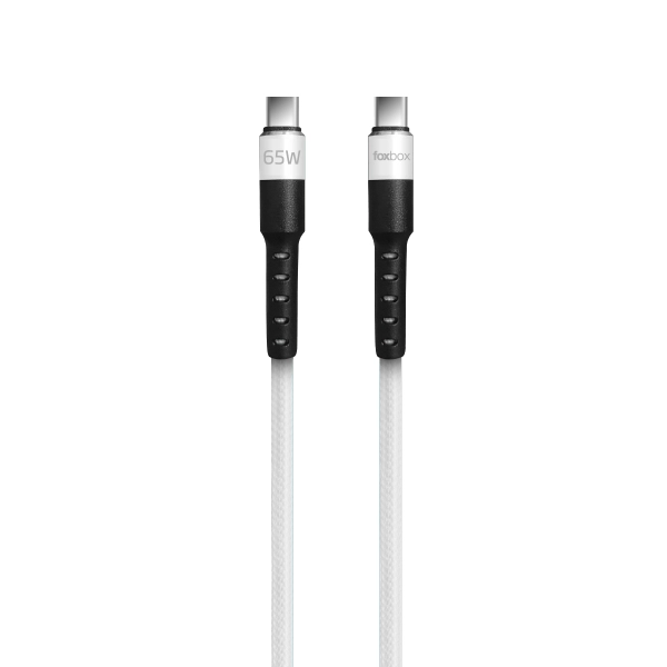 Cable FOXBOX ROUND PRO 1.25m USB-C a USB-C 65W - Image 2